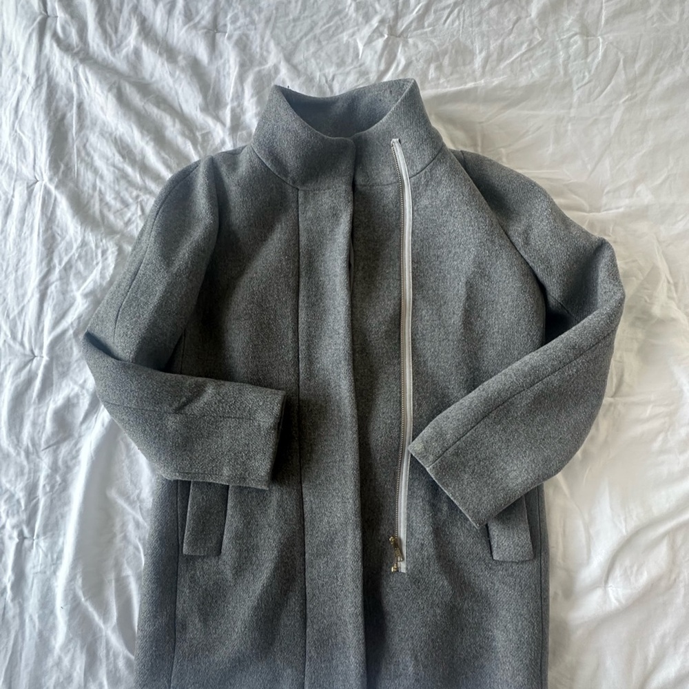 J. Crew Factory Gray City Coat Size 2